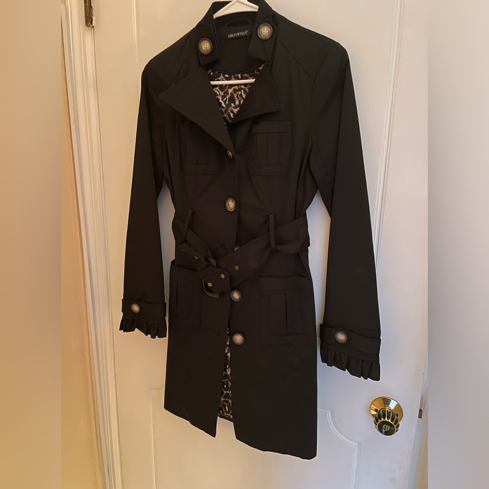 Black Trench Coat - Perfect for Spring!